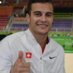 Pablo Brägger in der Olympiahalle in Rio